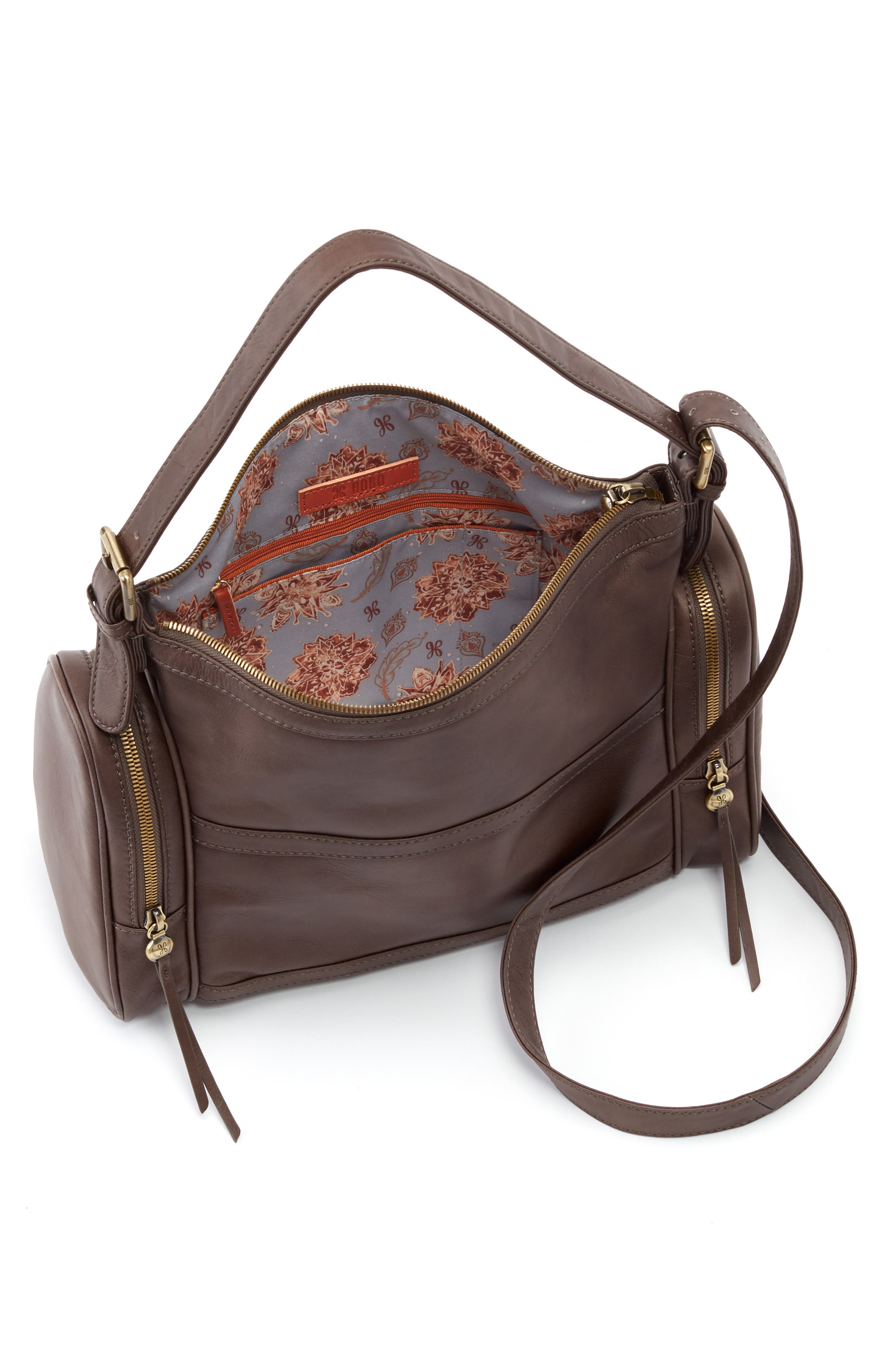 HOBO Founder Leather Convertible Shoulder Bag, Alternate, color, 