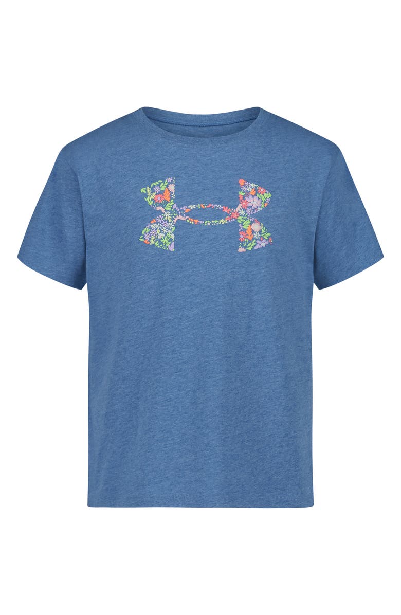 Under Armour Kids' Ditsy Logo Graphic T-Shirt, Main, color, Varsity Blue