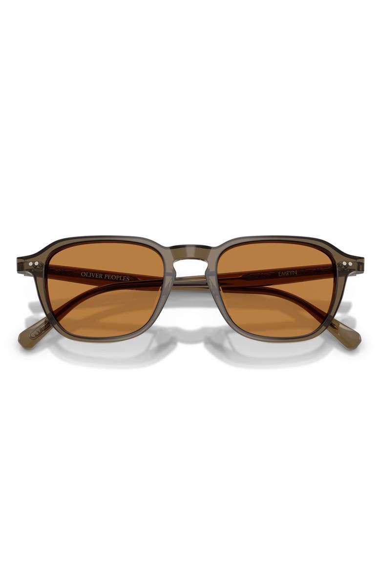 Oliver Peoples Emryn 50mm Pillow Sunglasses, Alternate, color, Hazel / Cognac