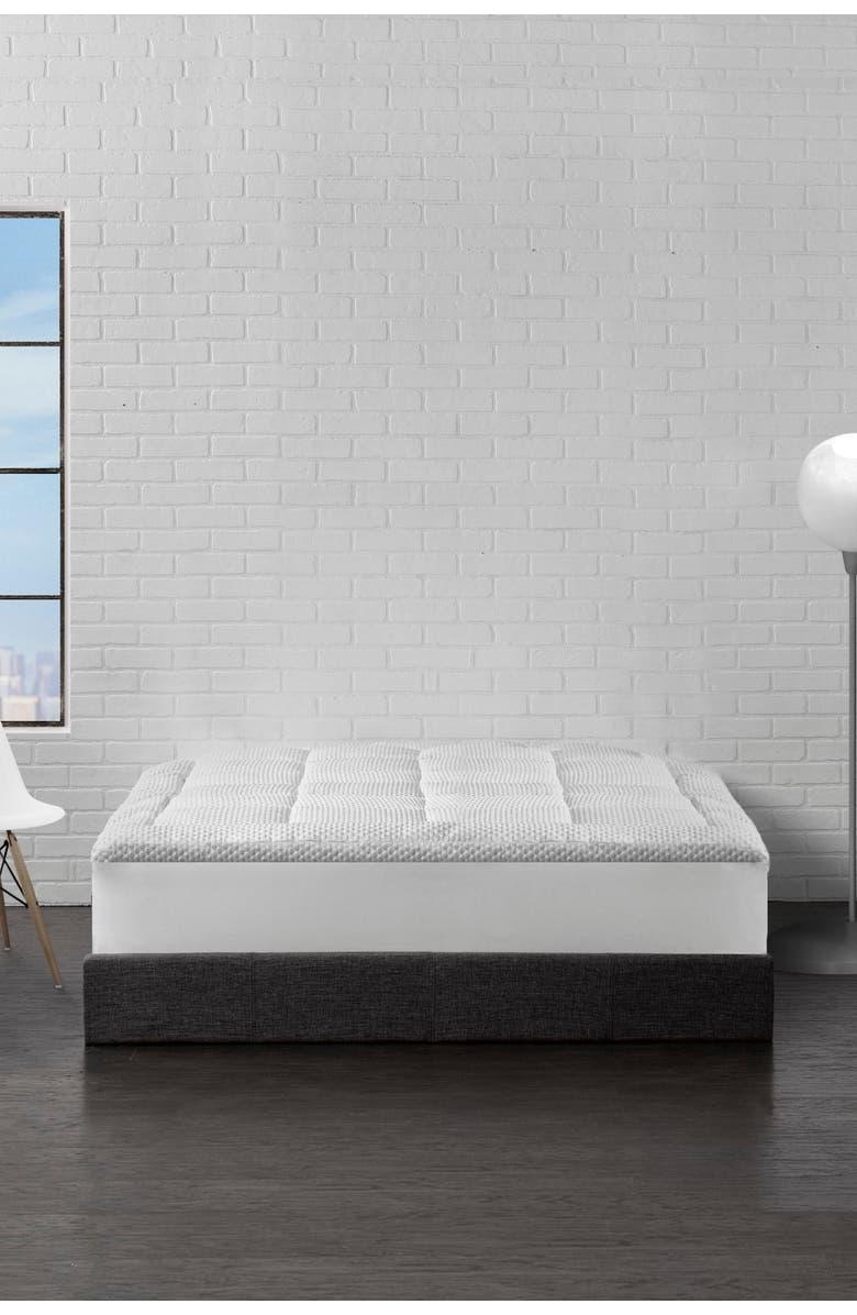 ELLA JAYNE HOME Arctic Chill Super Cooling King Mattress Topper, Main, color, White