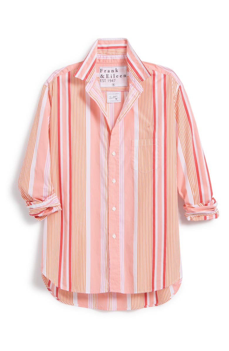 Frank & Eileen Eileen Stripe Relaxed Cotton Button-Up Shirt, Main, color,
