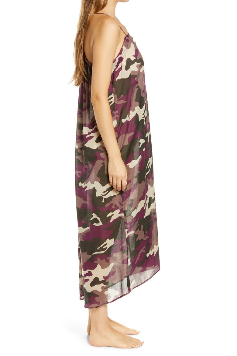 V-Neck Nightgown, Alternate, color, PLUM CAMO