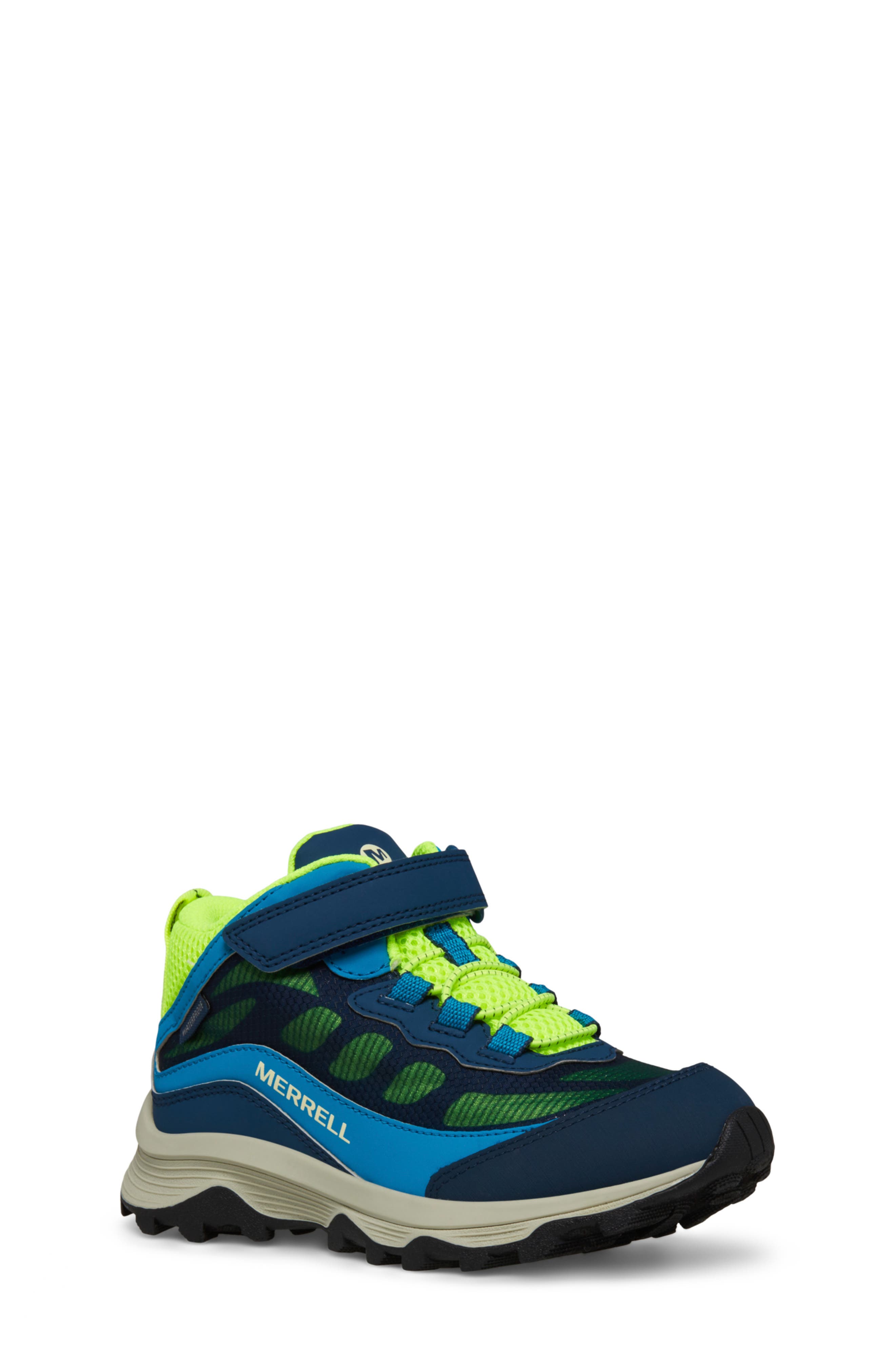 Merrell Kids' Moab Speed Waterproof Mid Top Dual Closure Sneaker, Main, color, 