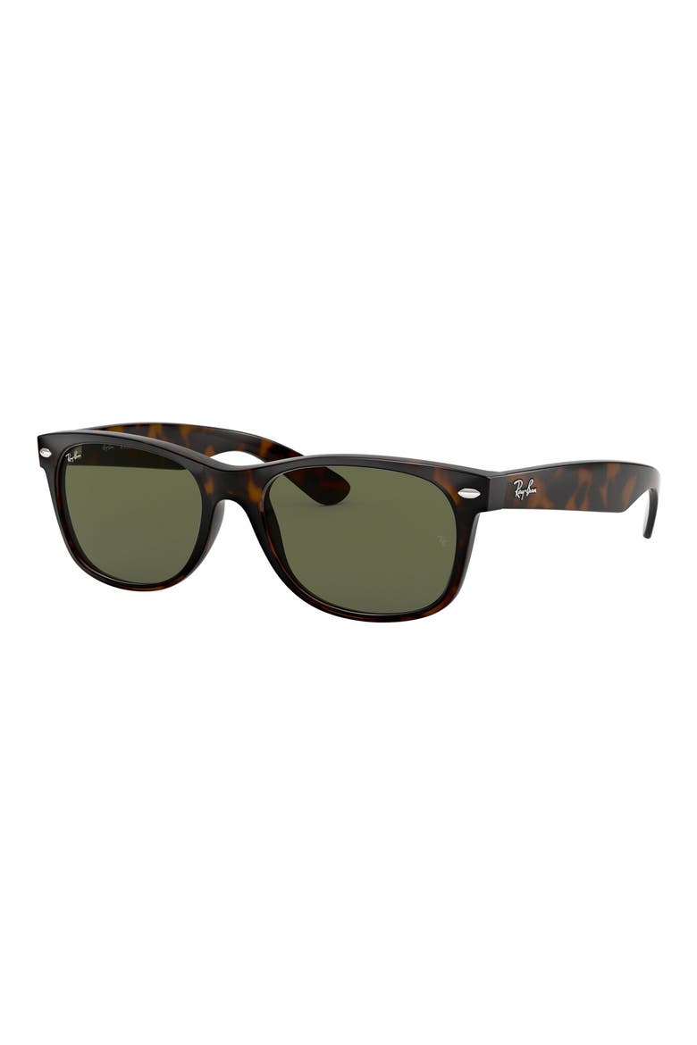 New Wayfarer 58mm Square Sunglasses, Alternate, color, TORT POLAR