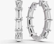 SEREIA OFFICIAL 14K Gold 2 ct Earrings Oval Fancy Hoops