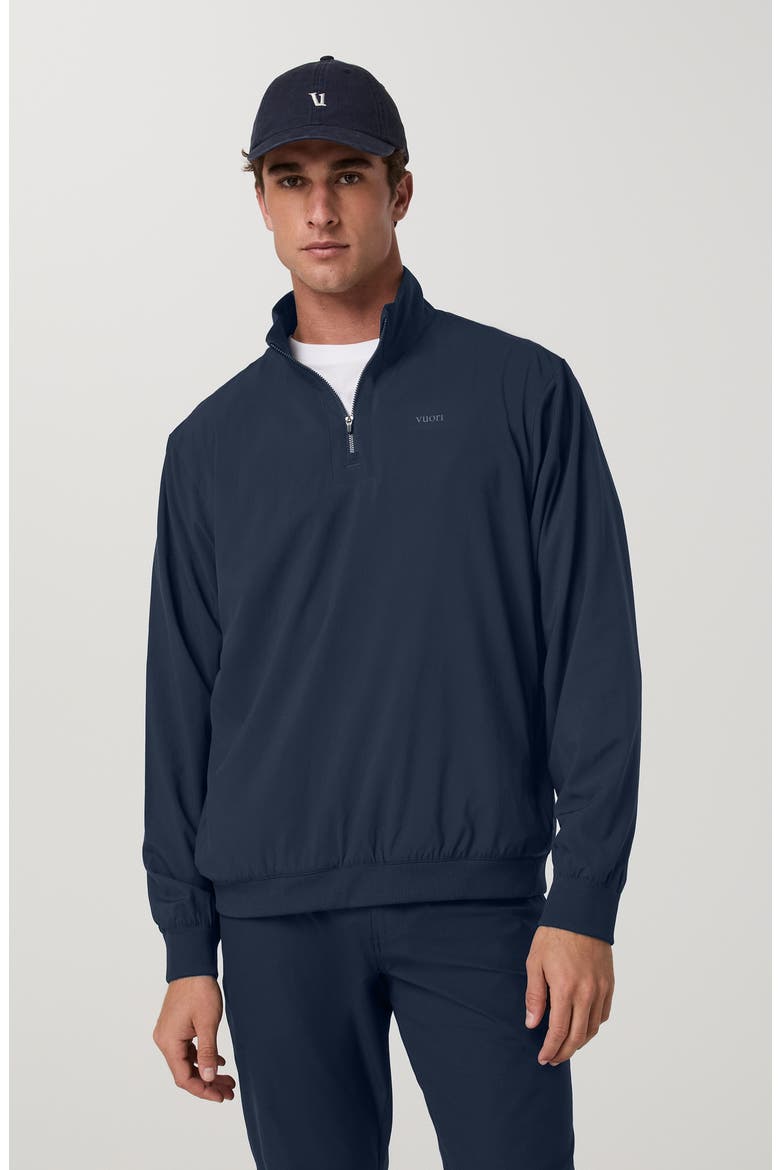 Venture Quarter Zip Performance Jacket, Alternate, color, INK LINEN TEXTURE