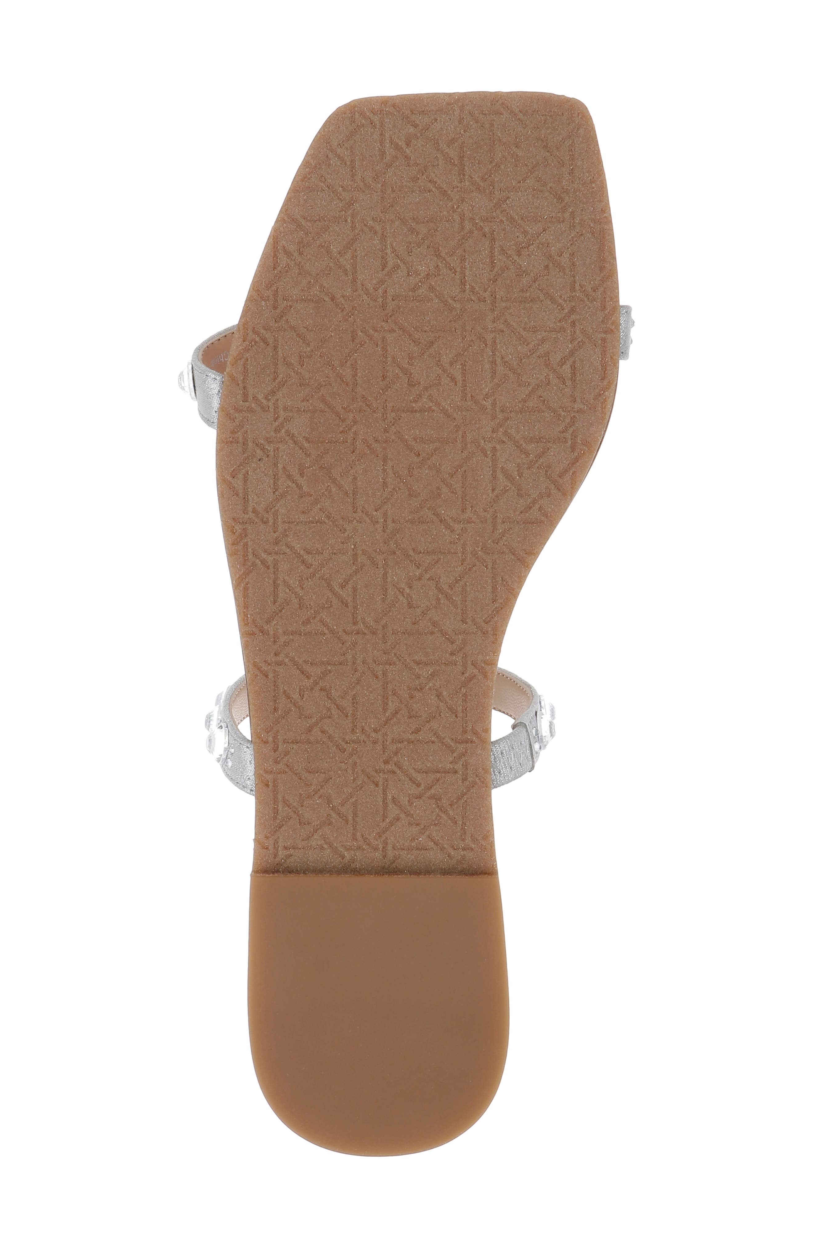 Jewel Badgley Mischka Honesty Slide Sandal, Alternate, color, Silv Met