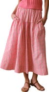Marine Layer Gia Poplin Tiered Maxi Skirt