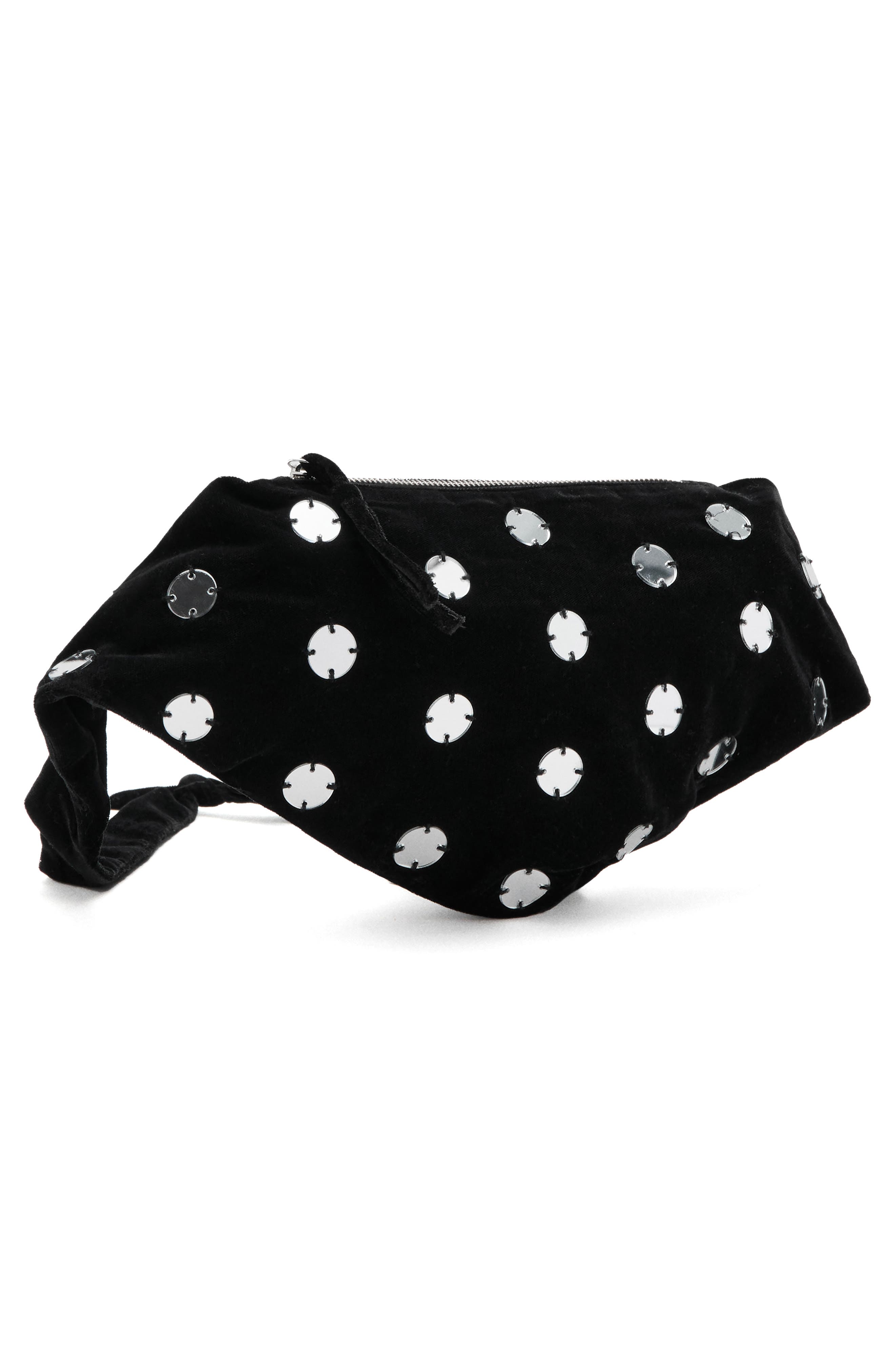 MANGO TEEN Sequin Shoulder Bag, Alternate, color, Black