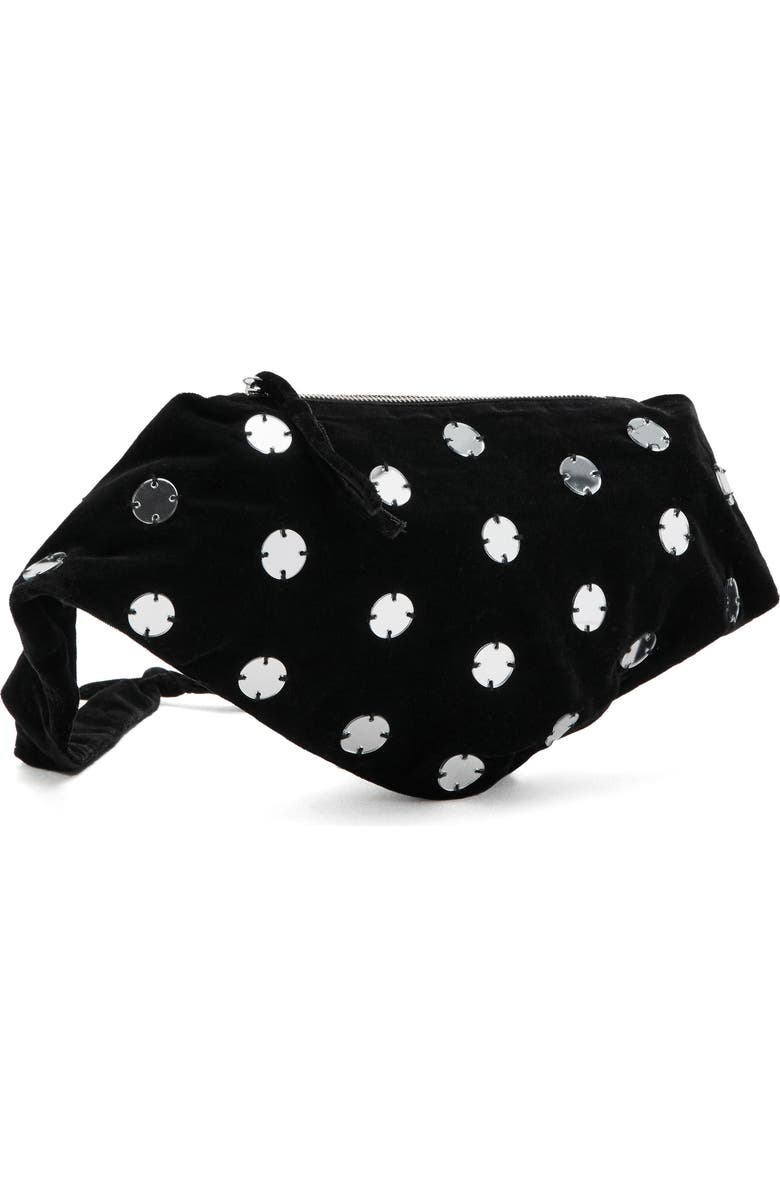 MANGO TEEN Sequin Shoulder Bag, Alternate, color, Black