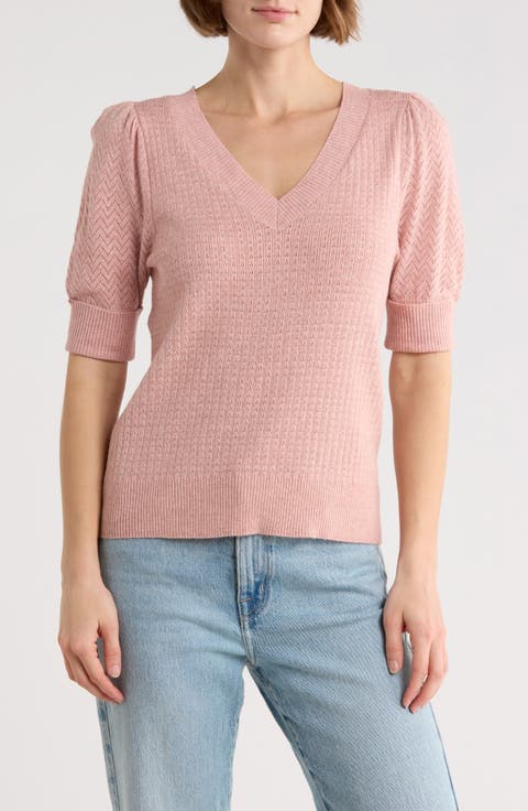 Pointelle Stitch Sweater
