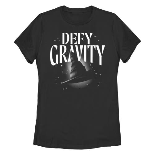 Women's Wicked Defy Gravity Witch Hat  Graphic T-Shirt in Black  product
