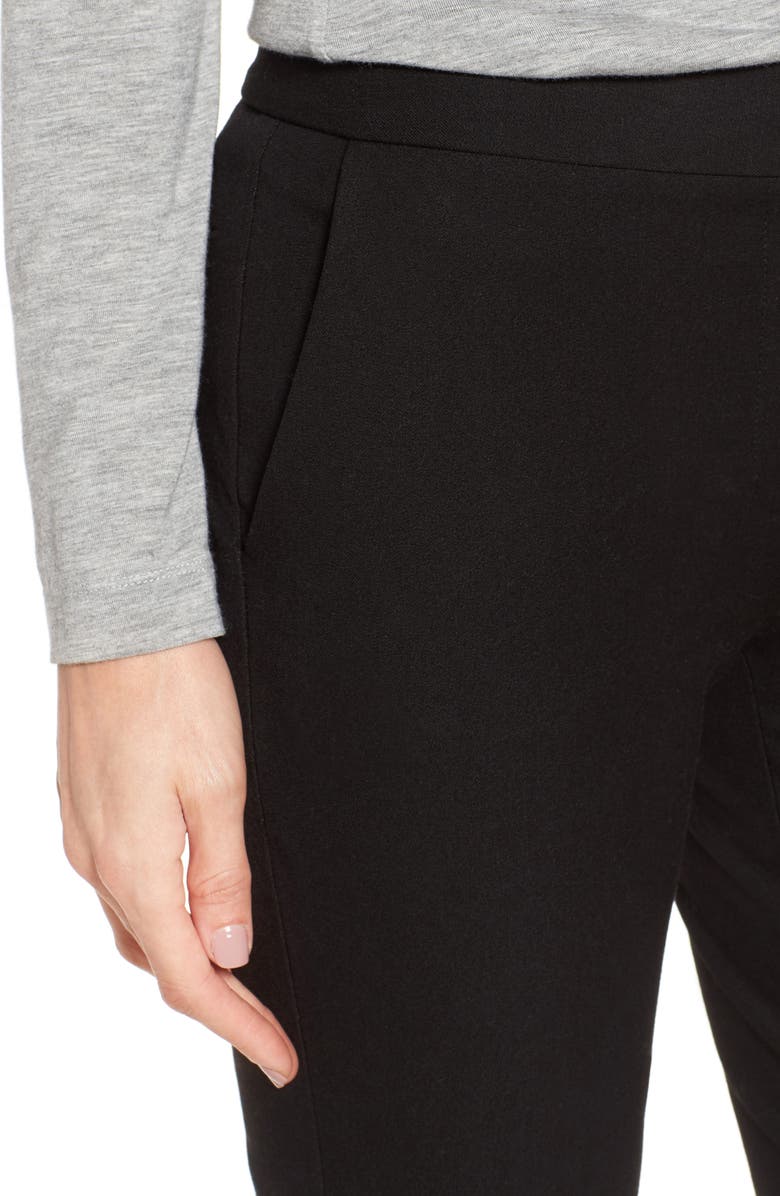 Nordstrom Signature Stretch Blend Slim Flare Leg Pants, Alternate, color,