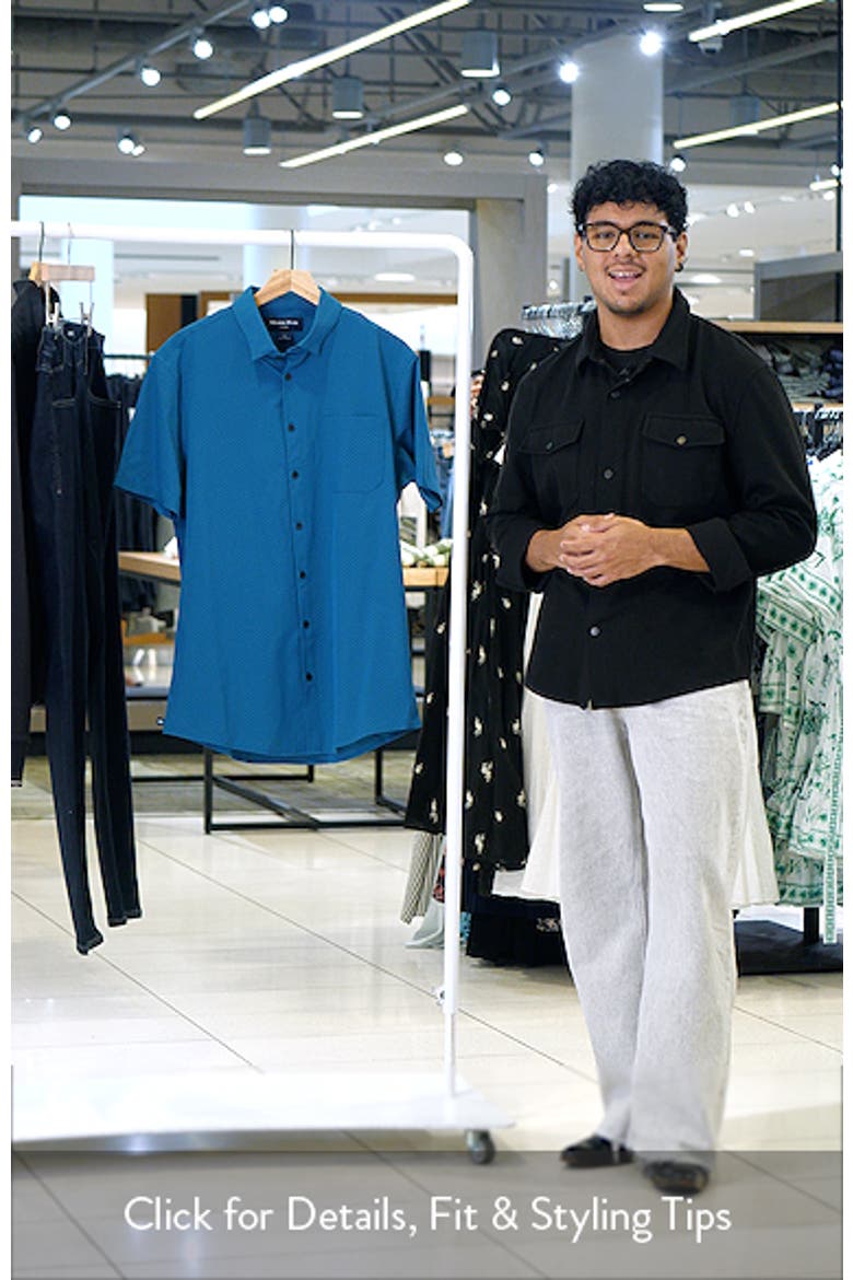Leeward Trim Fit Short Sleeve Performance Button-Up Shirt video