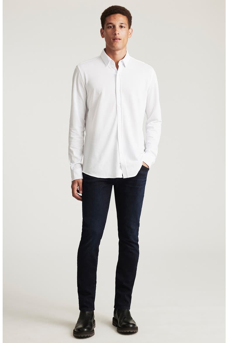 Cotton Button-Up Shirt, Alternate, color, WHITE