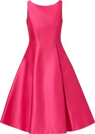 Adrianna Papell Sleeveless Mikado Fit & Flare Midi Dress