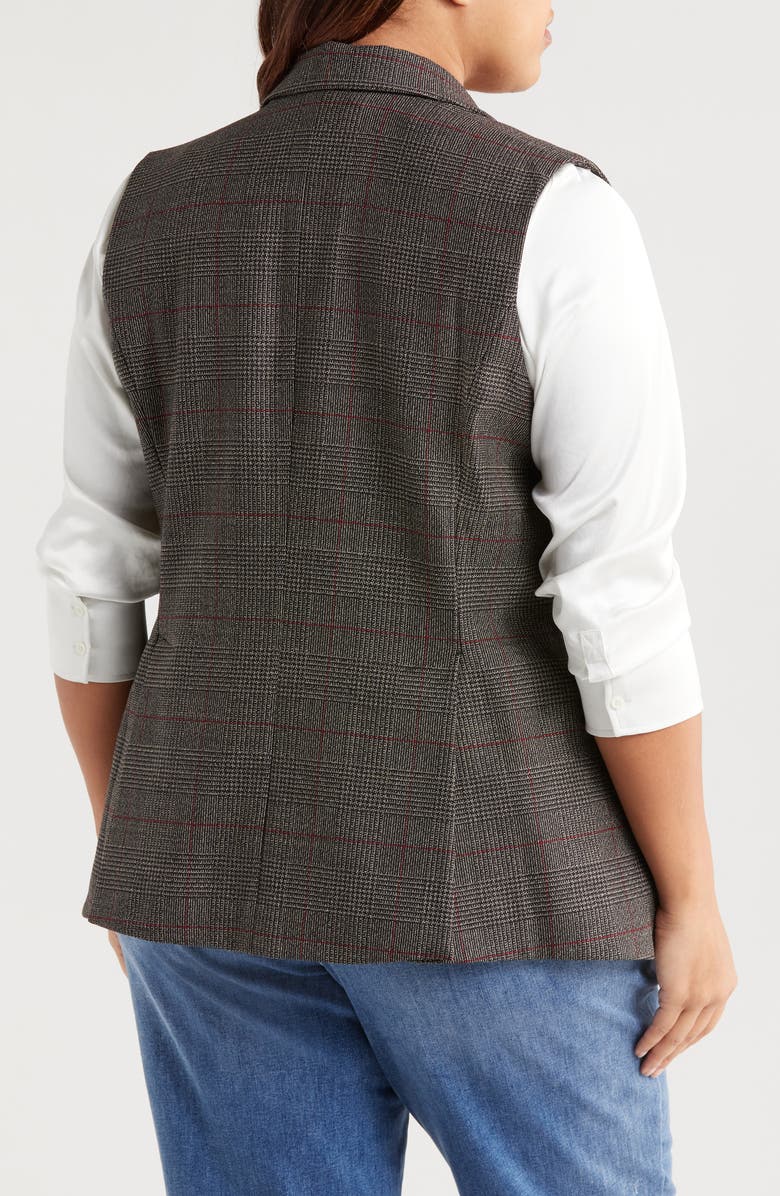 Universal Standard The Long Plaid Vest, Alternate, color, 