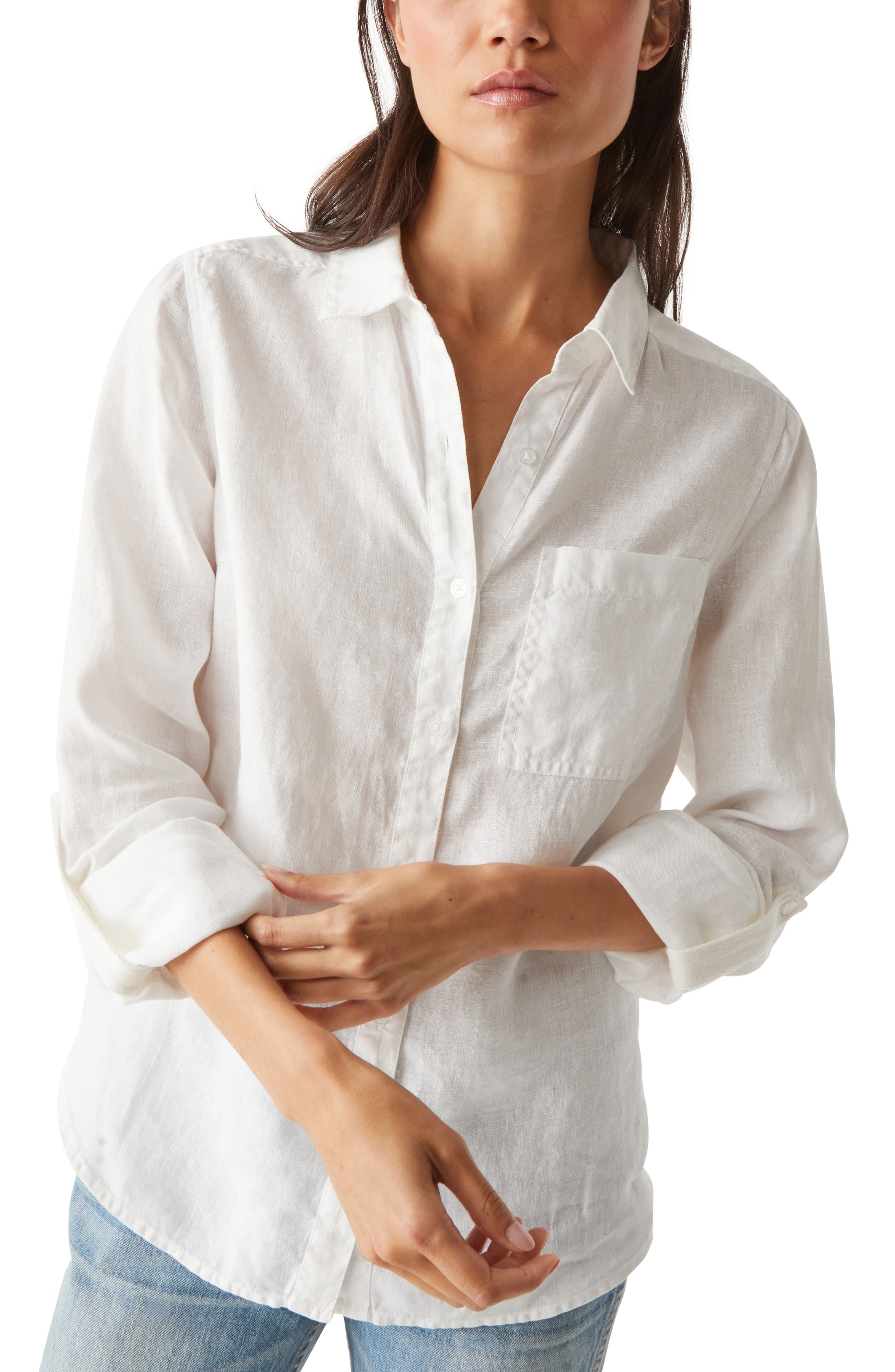 Spencer Linen Button-Up Shirt