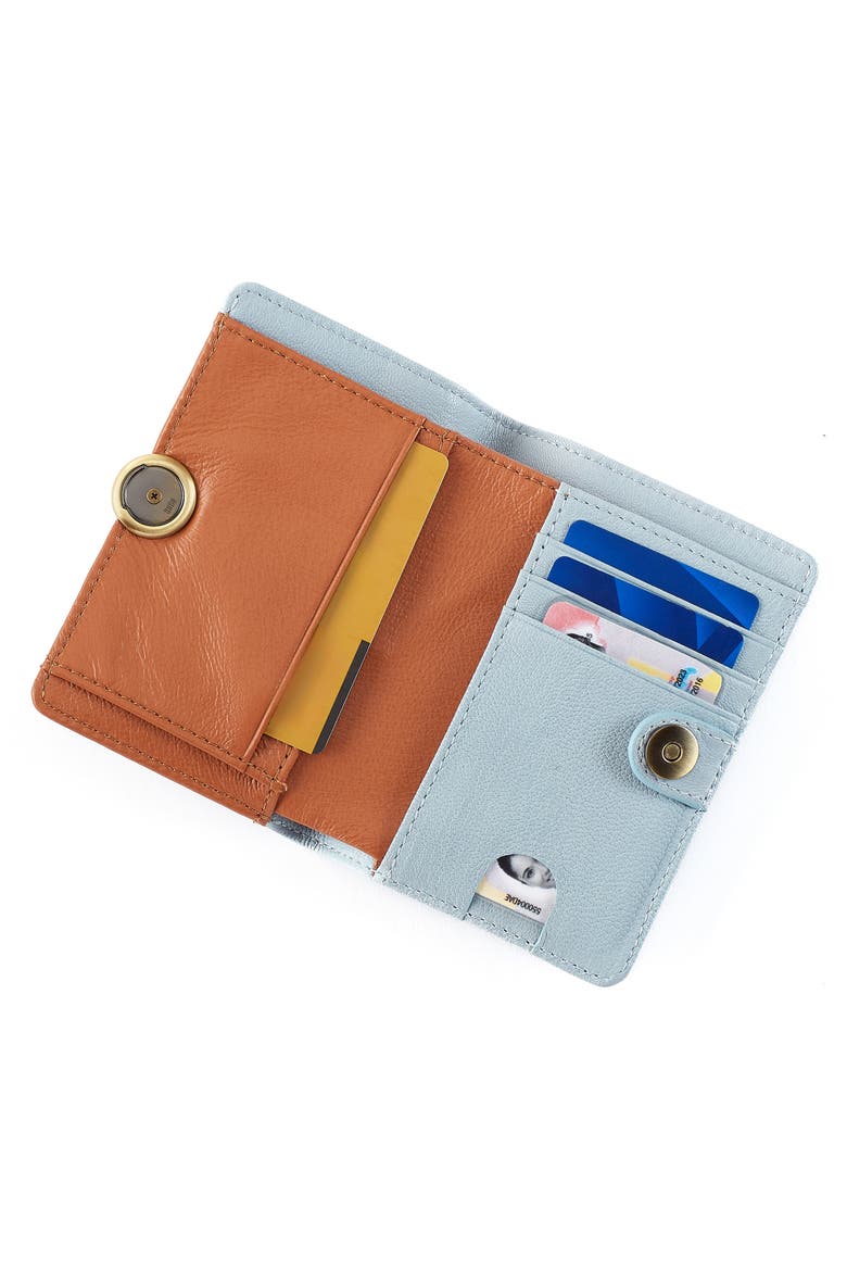 Small Hutton Leather Bifold Wallet, Alternate, color, DUSTED SKY