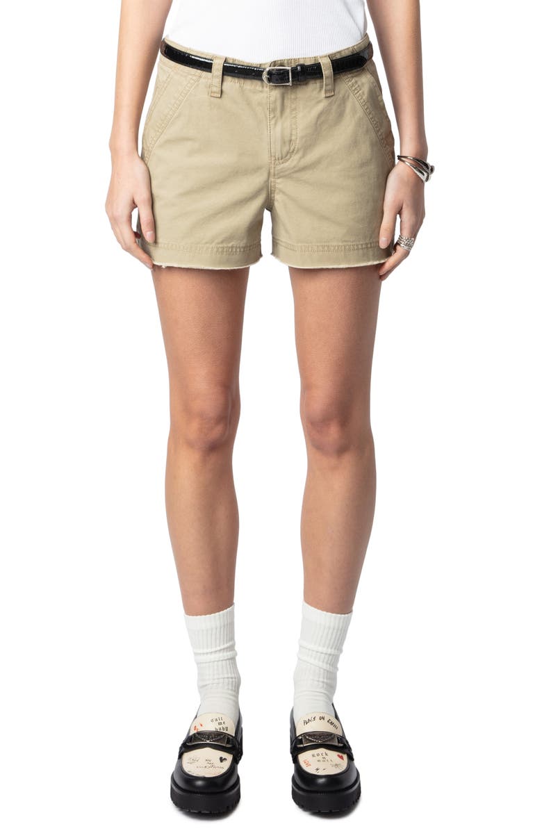 Zadig & Voltaire Sparky Cotton Shorts, Main, color,