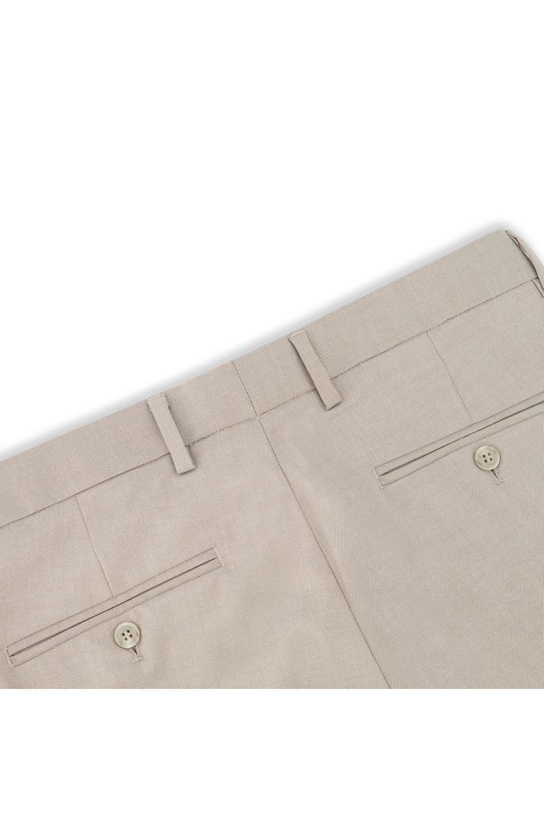 Victor Emmanuel Vince Flat Front Twill Stretch Dress Pants, Alternate, color,
