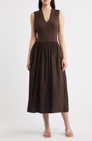 Rails Winnie Mixed Media Midi Dress