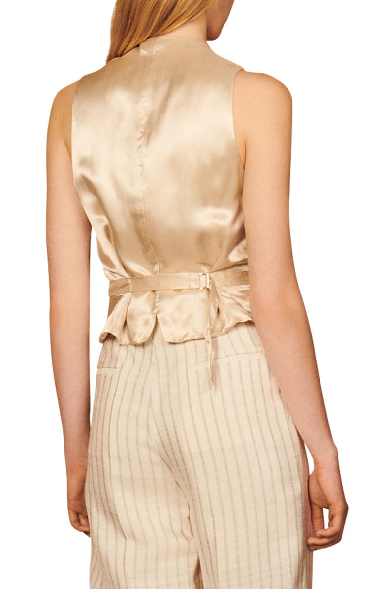 SANDRO Turner Stripe Vest, Alternate, color,