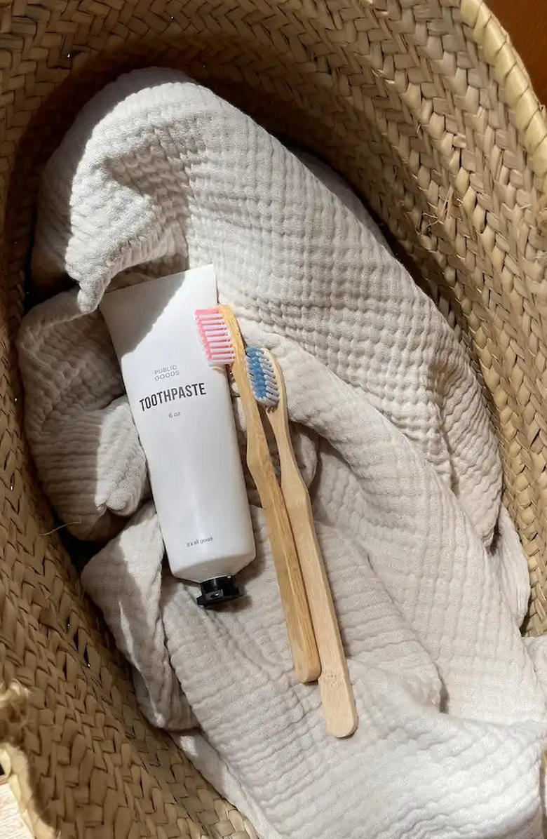 PUBLIC GOODS Dental Care Set, Alternate, color, White