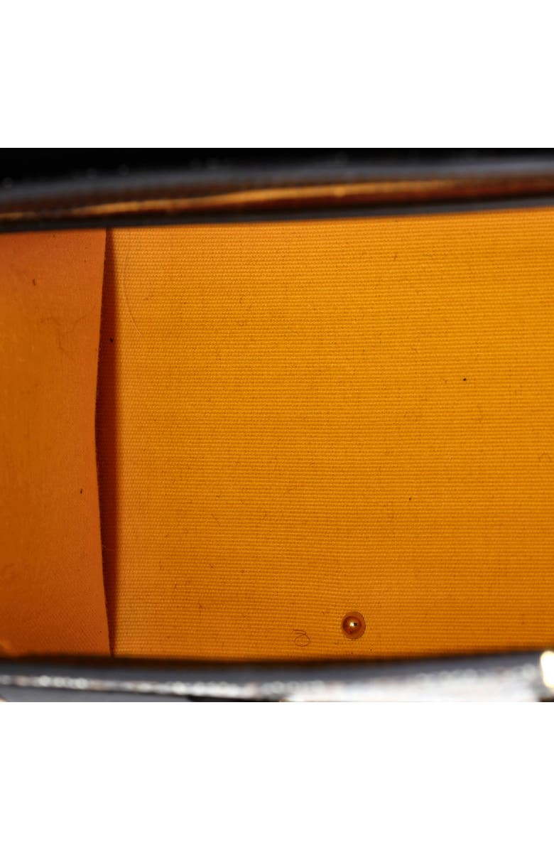 Pre-Owned Goyard Structured Saigon Top Handle Bag Coated Canvas with Leather Mini, Alternate, color, Black