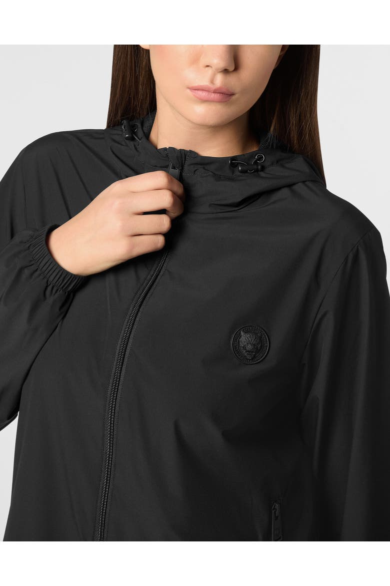 Hooded Lightweight Running Jacket Ls Women, Alternate, color, black