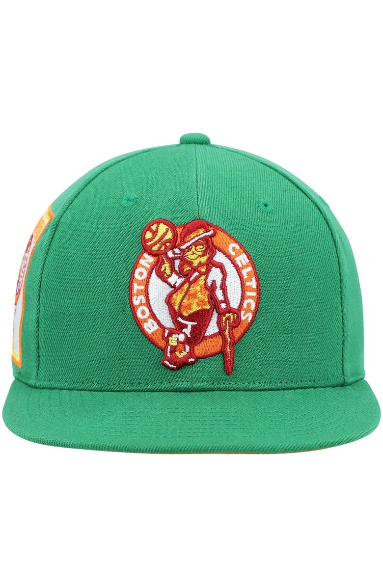 Mitchell & Ness Men's Mitchell & Ness Green Boston Celtics 50th Anniversary Like Mike Snapback Hat, Alternate, color, 