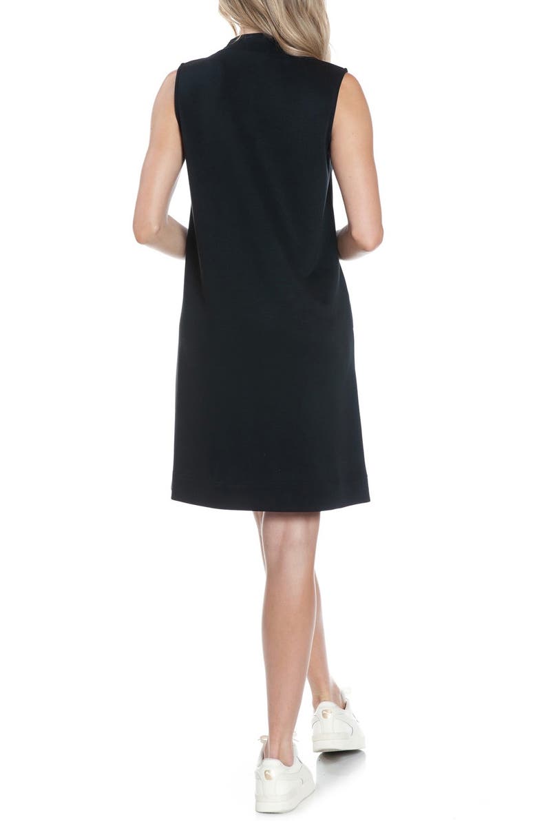 O.L. Sleeveless Scuba Knit Minidress, Alternate, color, Black