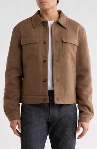 Striped Padded Shirt Jacket