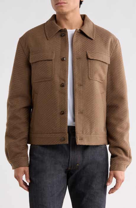 Striped Padded Shirt Jacket