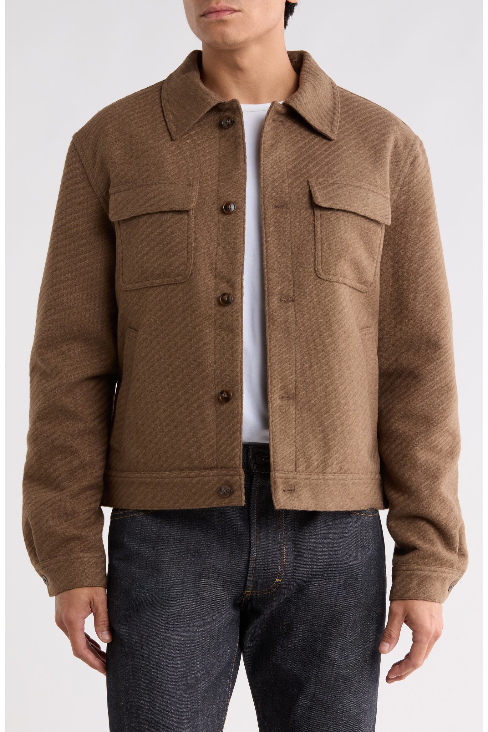 Stone Slates Rack Slate & Stone Striped Padded Shirt Jacket (Men) | Nordstromrack
