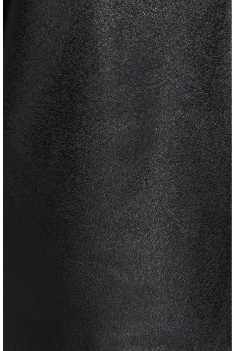 Field Leather Jacket, Alternate, color, BLACK