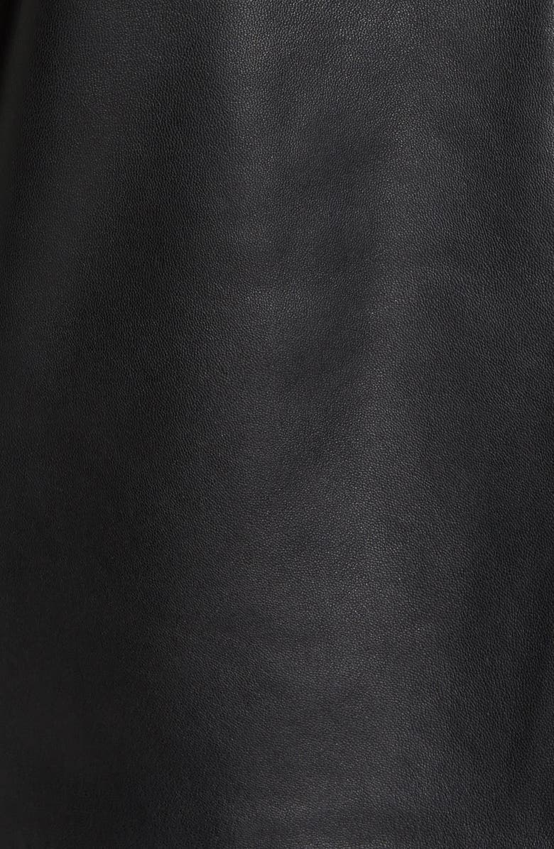 Missani Le Collezioni Field Leather Jacket, Alternate, color, Black