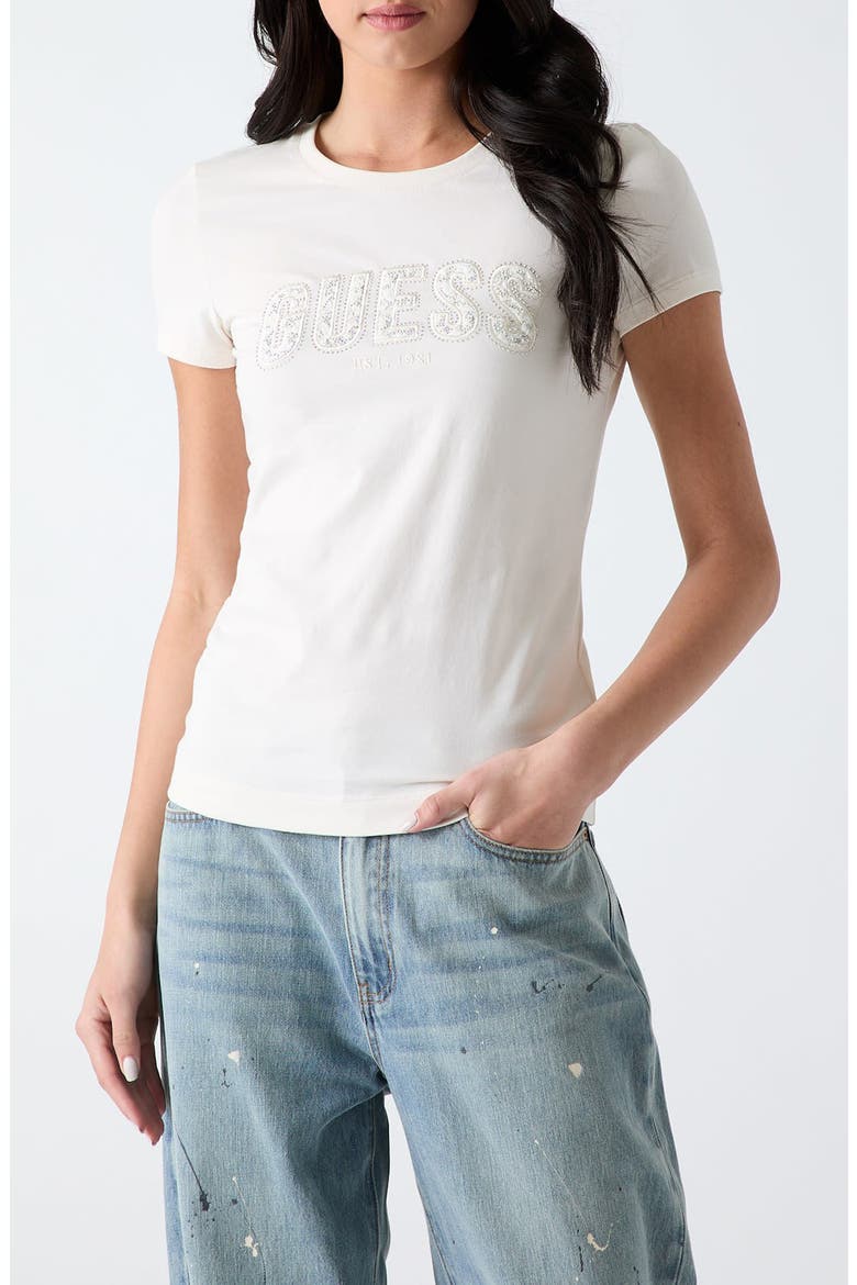 Logo Jersey Tee, Main, color, WHITE