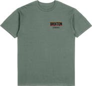 Brixton Raven Logo Cotton Graphic T-Shirt
