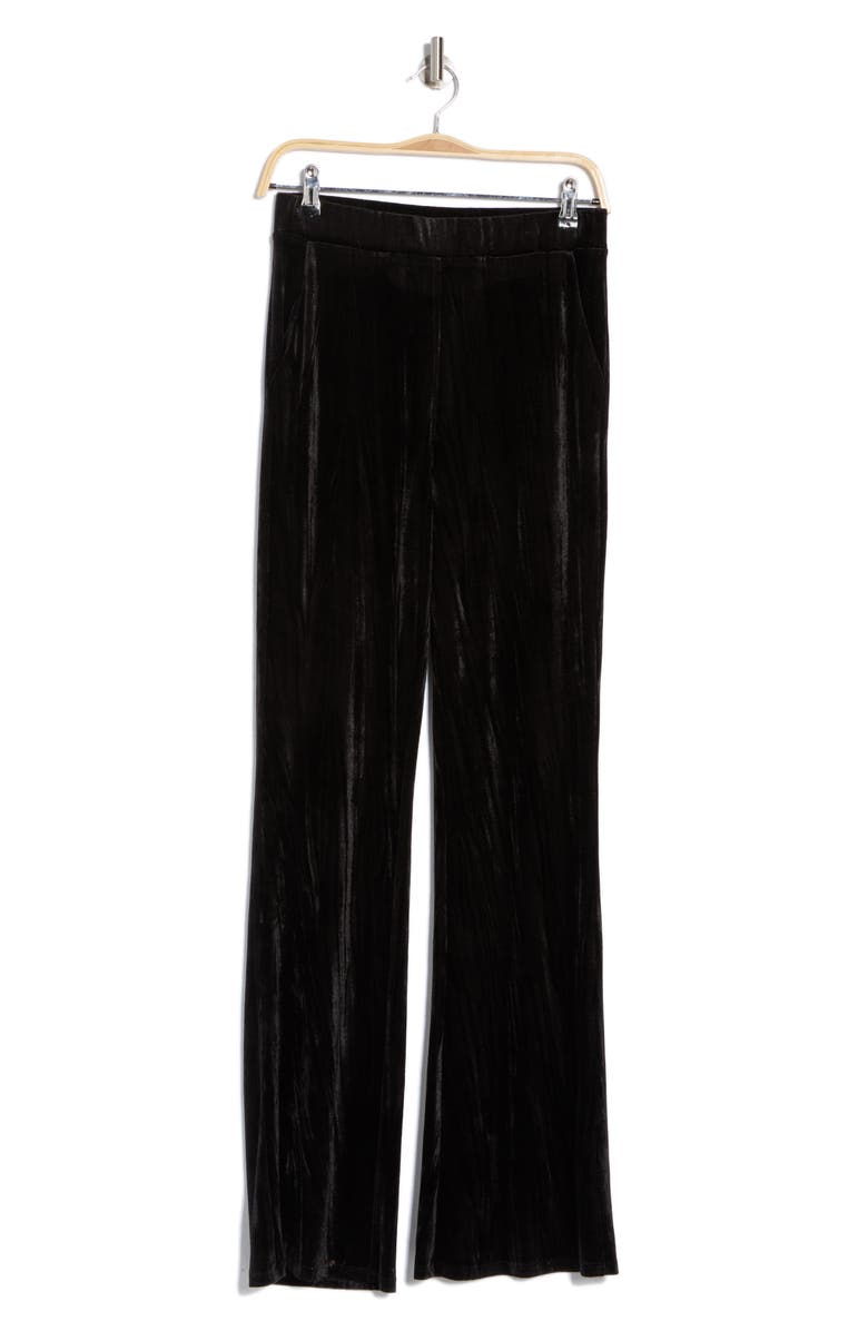 WISHLIST Wide Leg Velvet Pants, Alternate, color, Black