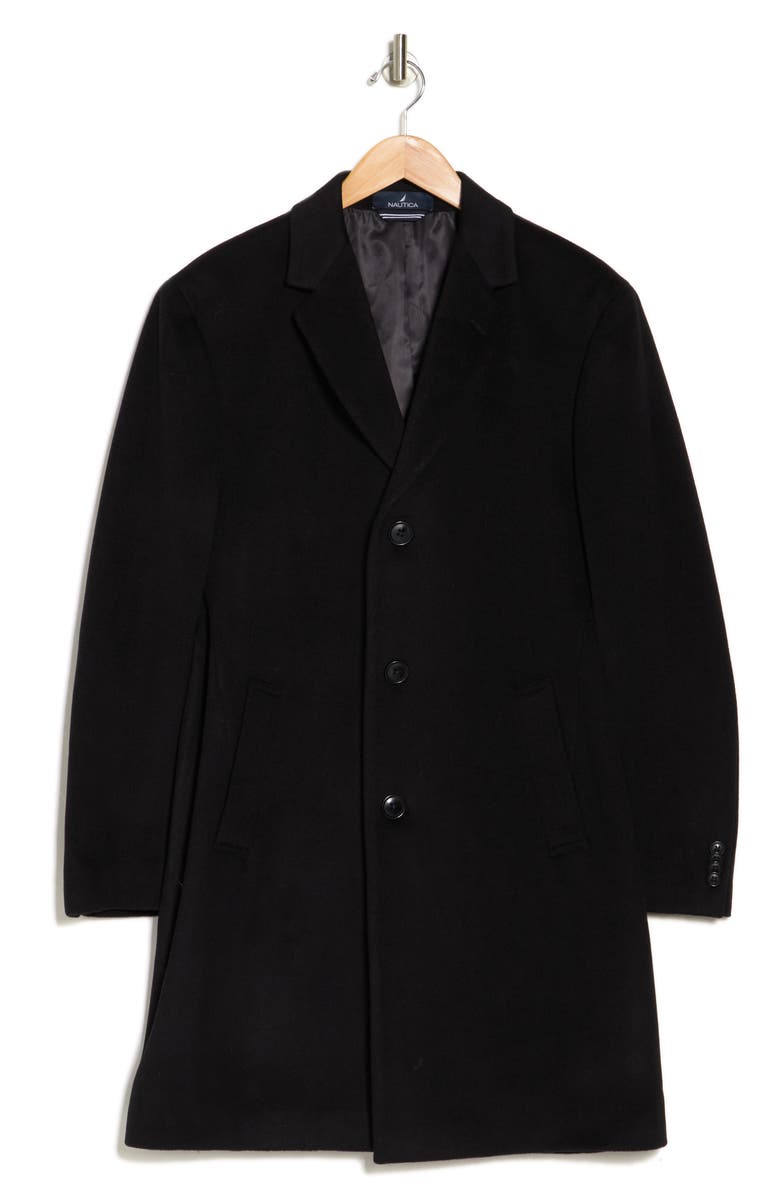 Nautica Camber Wool Blend Coat, Alternate, color, Black