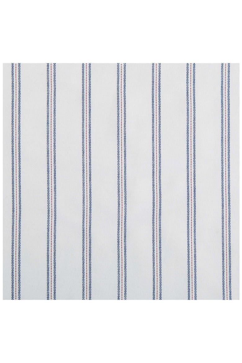 Joshua Tree Stripe Cotton Percale Sheet Set, Alternate, color, WHITE/ DARK BLUE/ RED