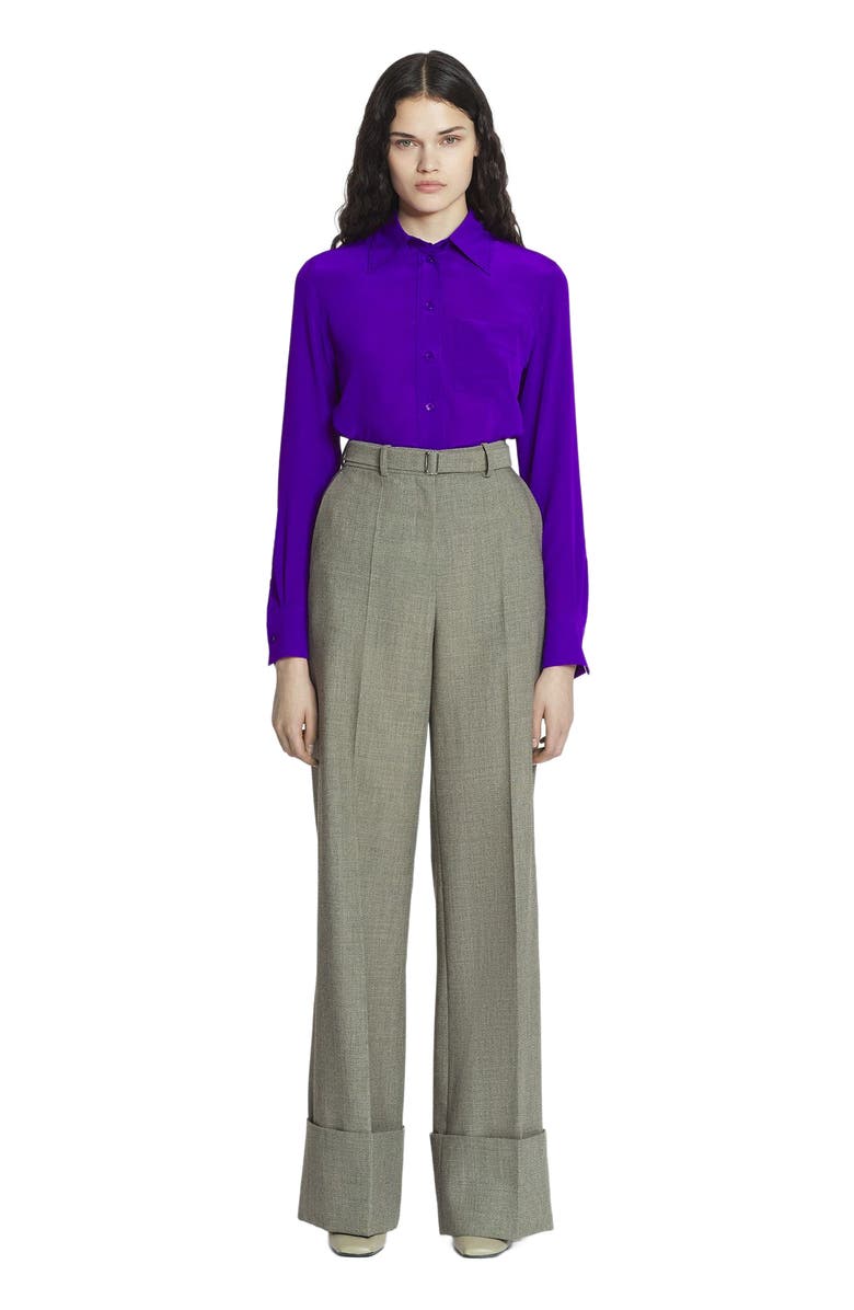 Lanvin STRAIGHT SILK SHIRT, Alternate, color, 