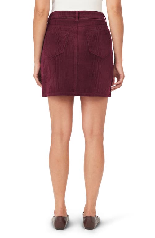 Kensie High Waist Corduroy A-line Skirt In Black