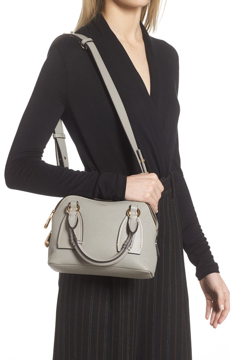 Chloé Small Daria Leather Day Bag, Alternate, color,