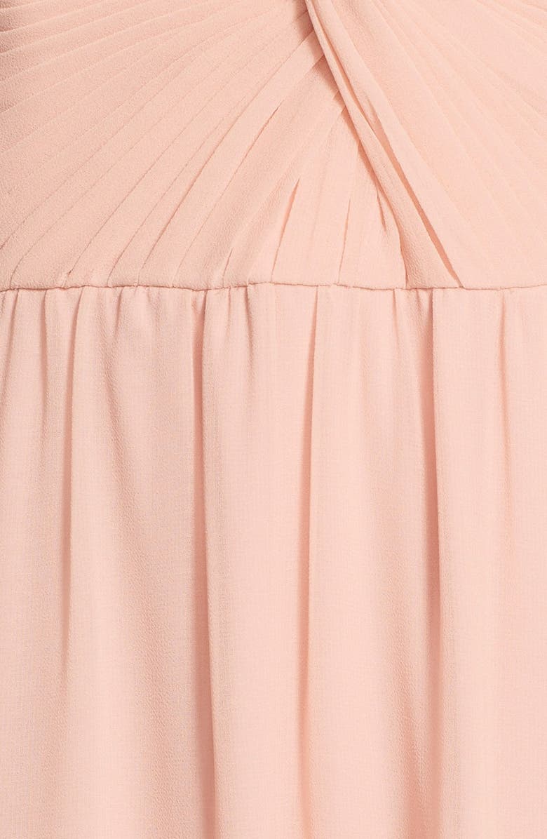 ERIN erin fetherston 'Clarisse' Off the Shoulder Front Twist Chiffon Gown, Alternate, color, 