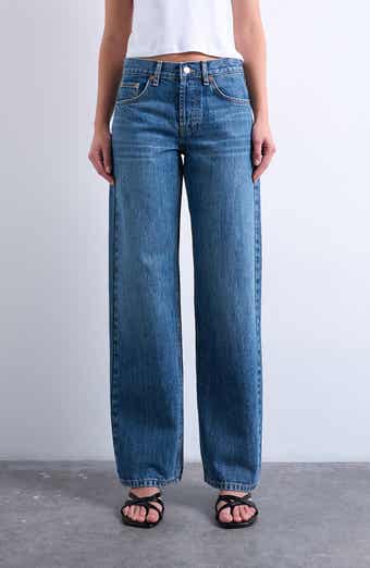Topshop Low Rise Straight Leg Jeans