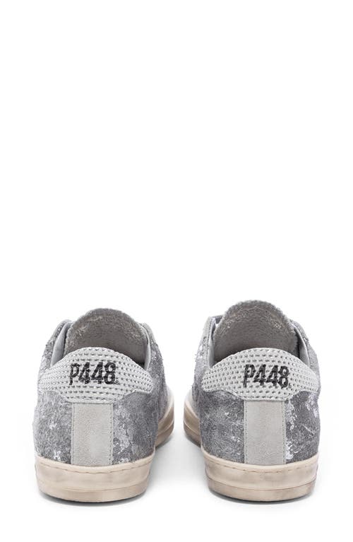 P448 John Sneaker In Linen/silver