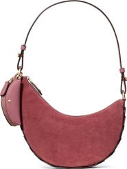 Kate Spade New York Duo Dot Gusset Suede Mini Shoulder Bag
