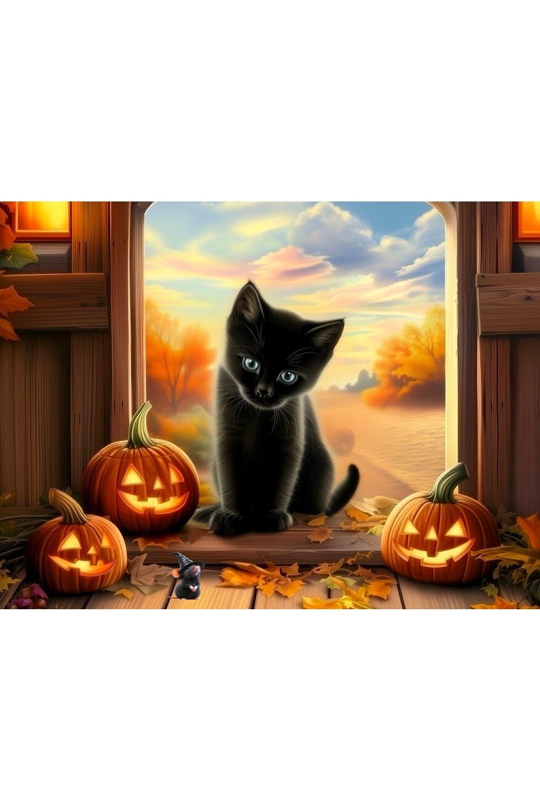 Halloween Pals 500 piece Jigsaw Puzzle for Adults, Alternate, color, Multicolor